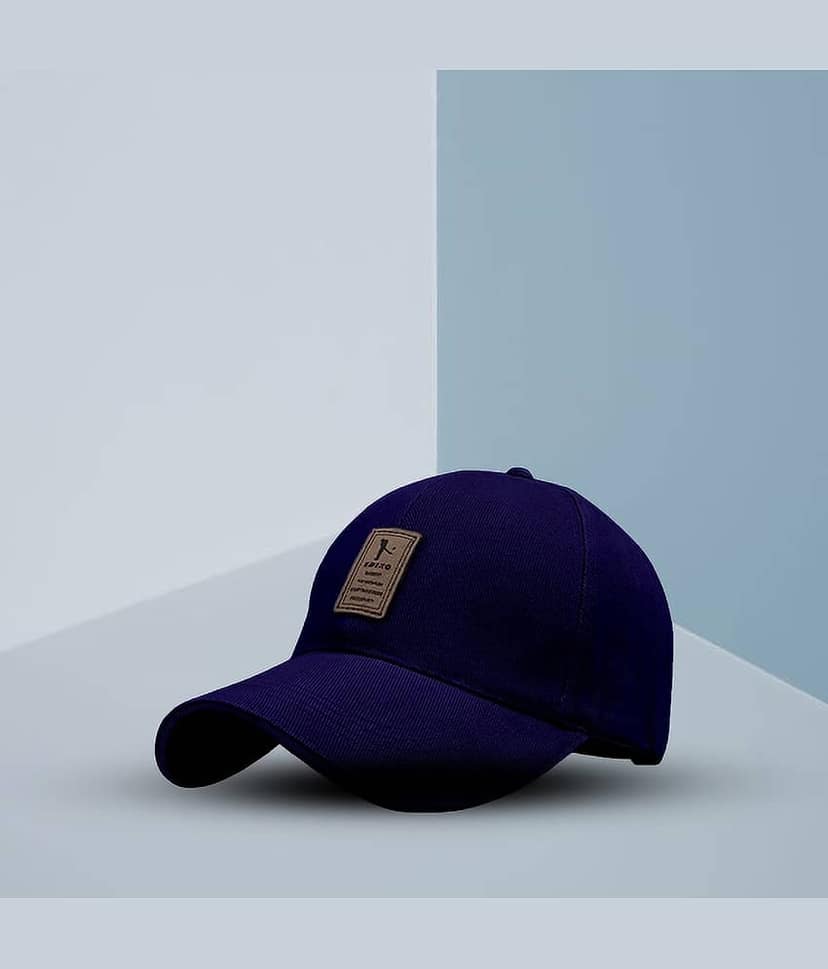 Bolax Pack of 1 cotton Men's Cap ( Navy )