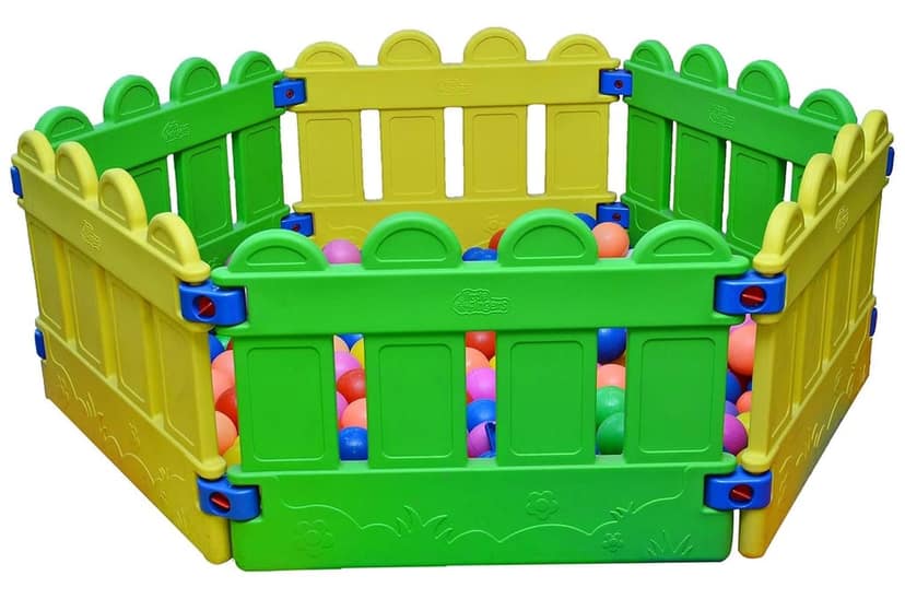 REZNOR Kids Beautiful Baby Ball Pool Mini Fence - 6 pcs Set (Without Balls) (Hexa) (pack of 2) view 2