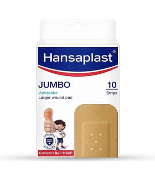 Hansaplast Antiseptic Jumbo Bandage | Protects Against Dirt & Bacteria (Pack of 2)
