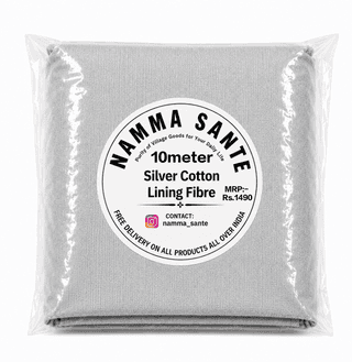 Silver Cotton Lining Fibre (Bada Panna), Silver Cotton Lining Fabric (Bada Panna), Silver Lining Cloth (Bada Panna), Soft Silver Cotton Lining (Bada Panna), Silver Garment Lining Fabric (Bada Panna)