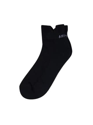 AirGarb Low Ankle Cotton Sneakers Socks for Men and Women: Comfortable Cushioning & Breathable Design - TCA1BL (Free Size) Black