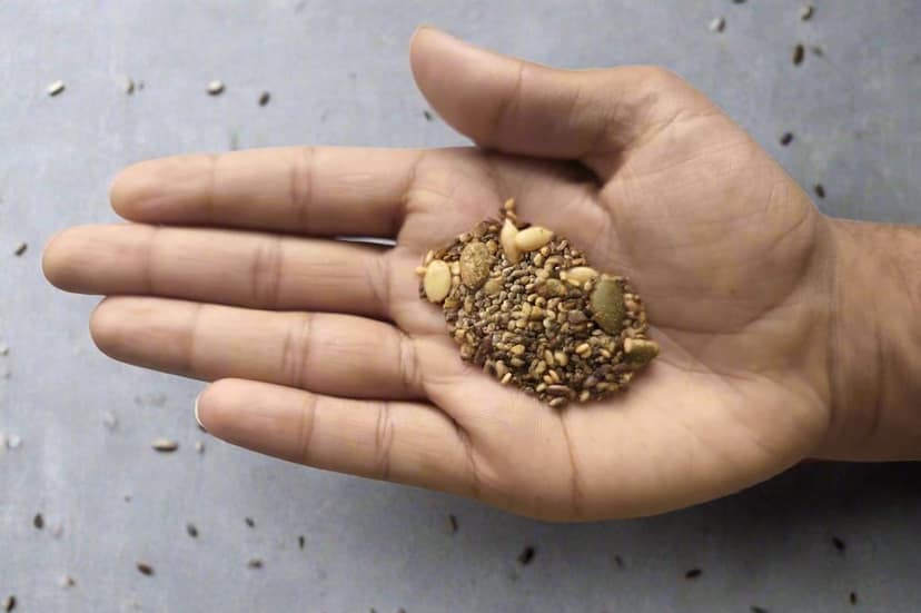 Joypur Snacks Roasted 5 in 1 Super Seed Mix | High Protein | Fiber Rich | Immunity Booster | Healthy Snack | 100g view 3