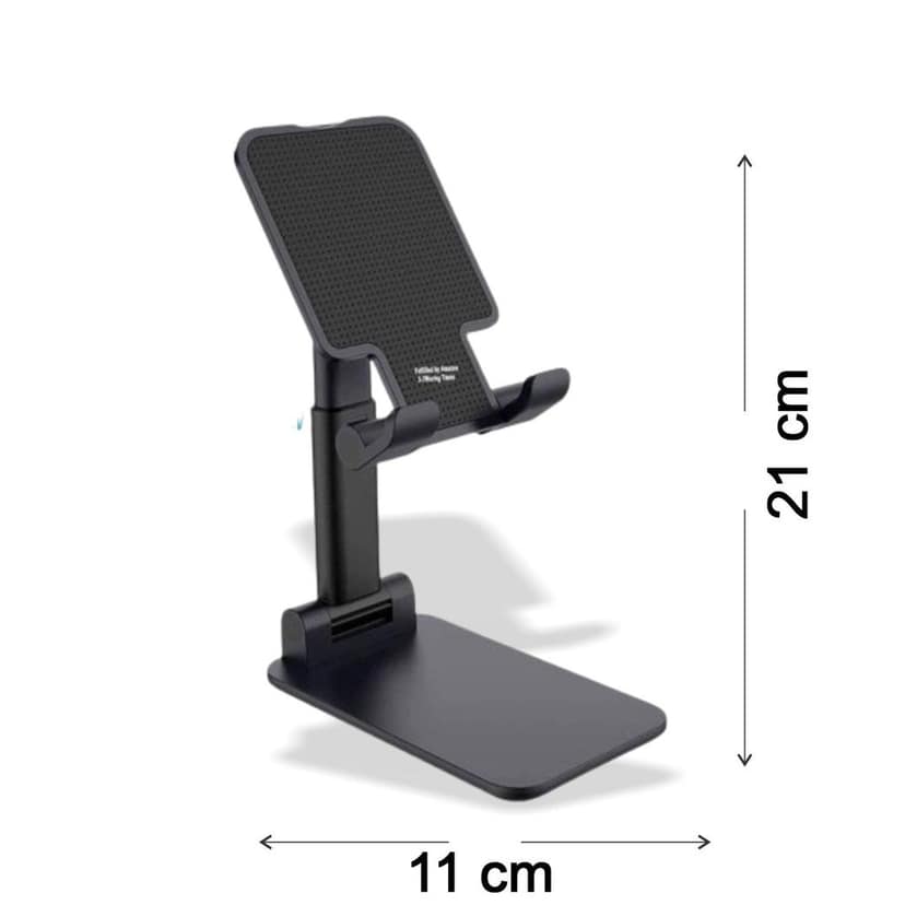 DHRUVINSRI Foldable Mobile Stand with Adjustable Angle – Portable Desktop Table Mobile Holder for Convenient Viewing and Hands-Free Use view 4
