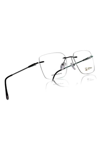 Jodykoes® Premium Rimless Frame for Women and Men: Stylish Rectangle Spectacle Eyeglasses with Anti-Glare Coating