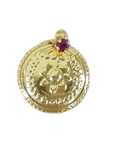 Gold Plated SUTRAM with Ruby Stones