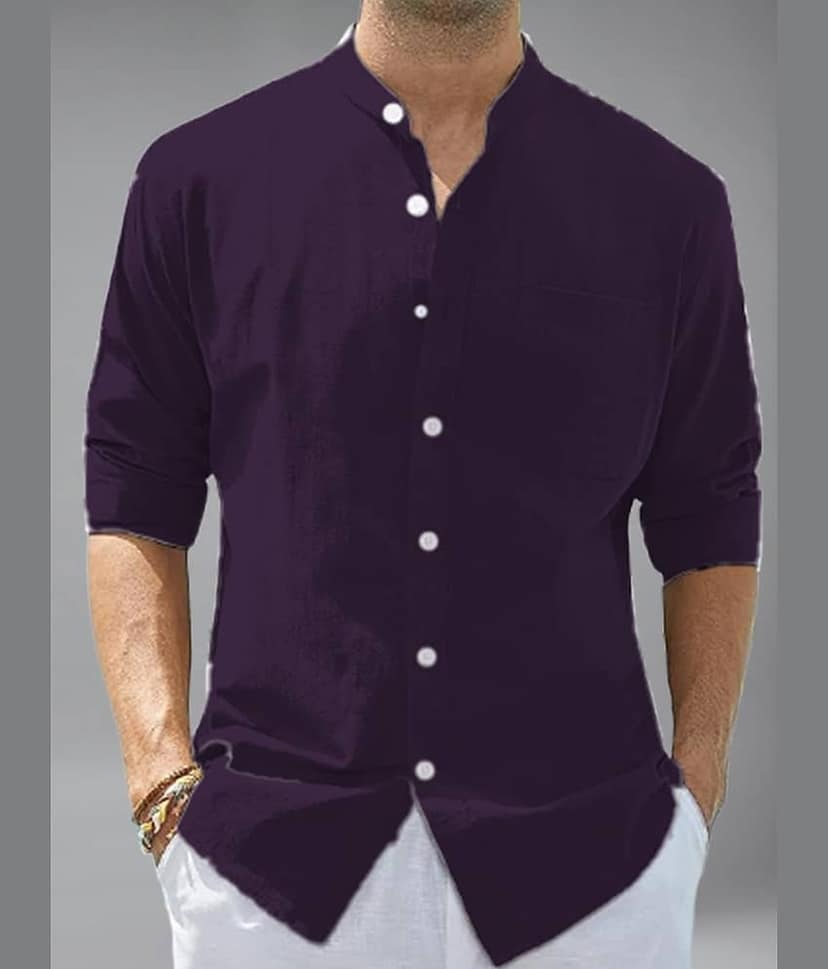 Apektra Cotton Blend Slim Fit Solids Full Sleeves Men's Casual Shirt - Coffee ( Pack of 1 )