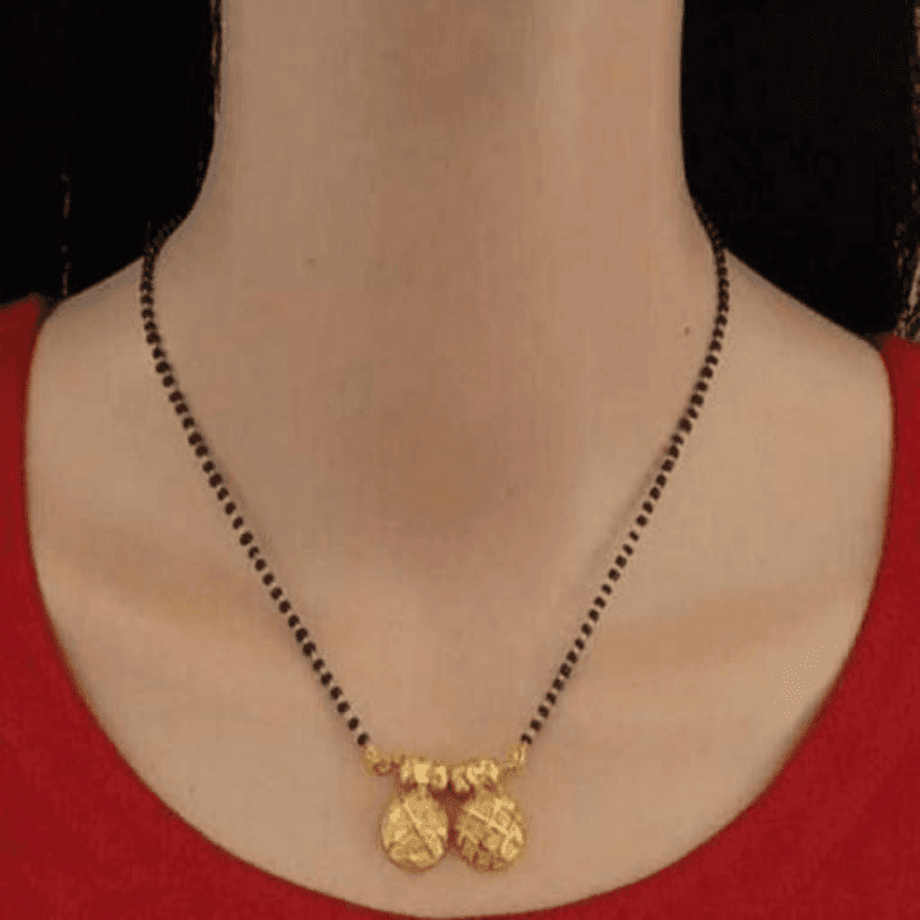 Attractive Alloy Women's Mangalsutra & SPECIAL MAHARASTRA GOLEDN VATI MANGALSUTRA & Gold Beautiful and Fancy CHAIN-PENDANTS necklaces For Girls and women's (RK) (COMBO PACK OF 3 PIC) view 5