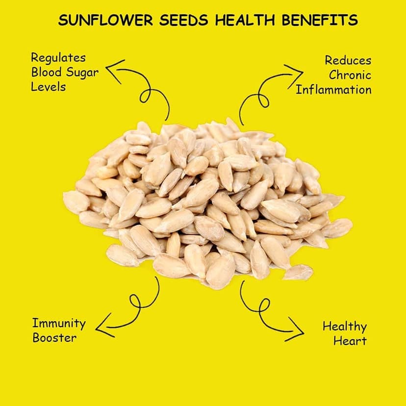 Heka Bites Raw Sunflower Seeds (Pack of 1)| Source of Vitamin E and Magnesium| High in Dietary Fibre and Protein|Super Seeds| Diet Snacks view 3