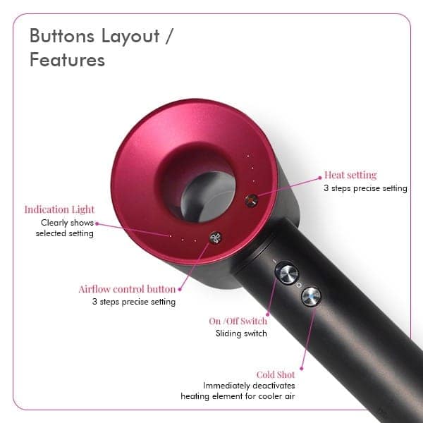 XEMPT 1400W BLAZE SUPERSONIC HAIR DRYER, BRUSHLESS| 5 MAGNETIC ATTACHMENTS| MICRO PROCESSOR Hair Dryer view 5
