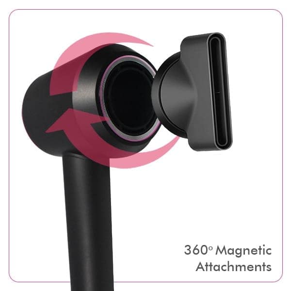 XEMPT 1400W BLAZE SUPERSONIC HAIR DRYER, BRUSHLESS| 5 MAGNETIC ATTACHMENTS| MICRO PROCESSOR Hair Dryer view 6