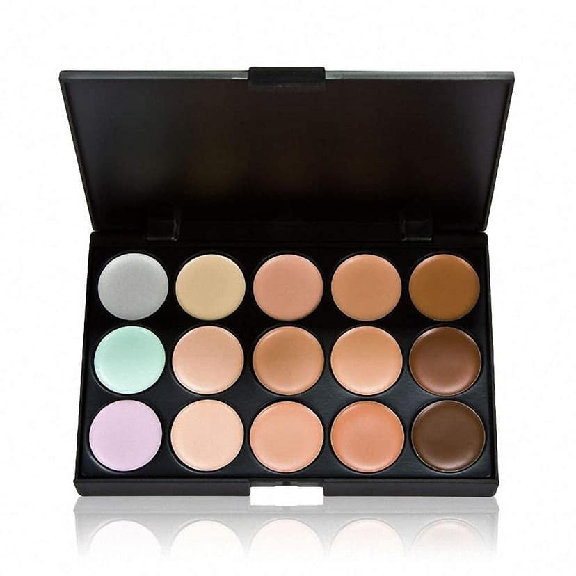 15 Color Concealer Palette - Professional Makeup Concealer Kit with Color Corrector, Foundation, and Concealer for Face, Dark Circles, Blemishes, and Acne view 6