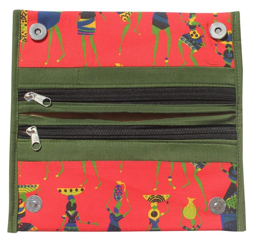 Mandhania Handcrafted Warli Print Multicolour Women's Wallet- Pack of 4 view 5