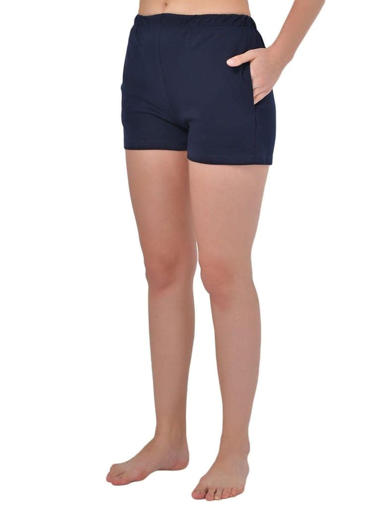 Klamotten Women's Pink Blue Graphic Printed Top Shorts Set GM03Rb view 6