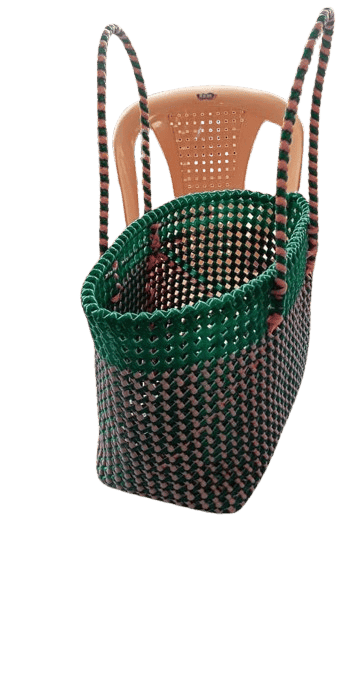 Small Handwoven Market Tote view 2