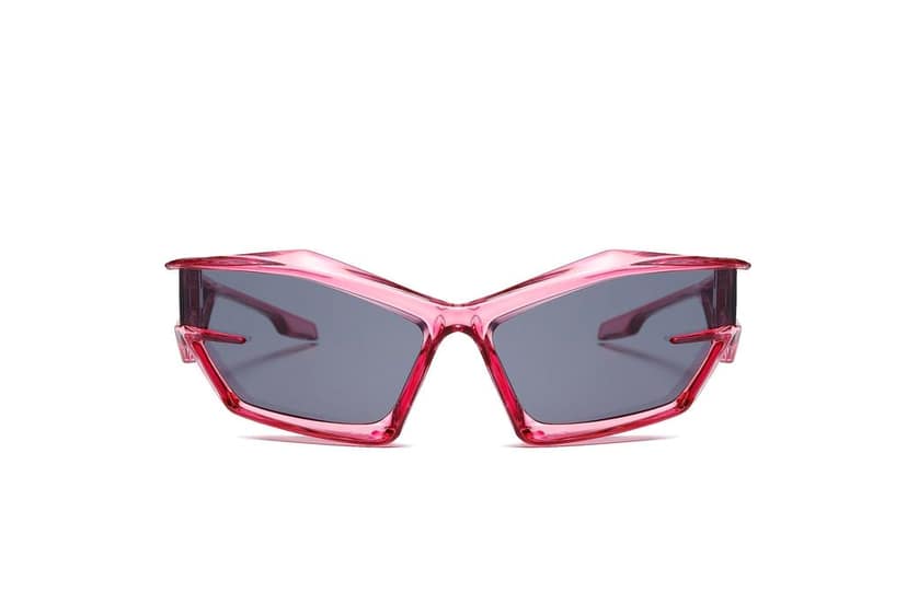 Eyenaks Funky Street Wear Wrap Style Sports Sunglasses For Men And Women With UV400 Protection Lens material Polycarbonate Pack Of 1. (Pink) view 2