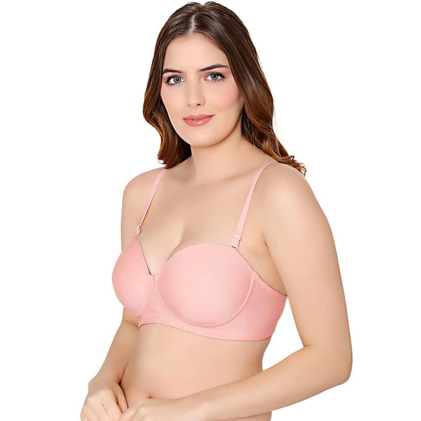 Bodycare cotton spandex wirefree convertible straps Seamless padded bra-6575B view 2