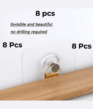 Photo Frame Hooks & Wall Hangers Tex Hooks Pack of 08 for Wall Heavy Duty, Self Adhesive Hook, Wall hangings, Kitchen Accessories Item