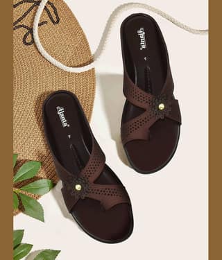 Ajanta Brown Women's Flats