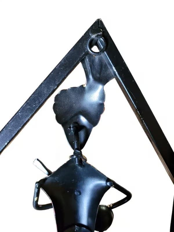 Aaradhya Creations Handcrafted Metal Rajasthani Tribal Musician Key Holder view 2