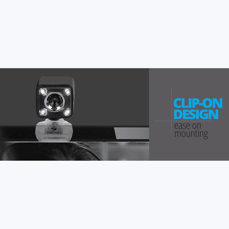 Zebronics Zeb-Crystal Pro Web Camera with USB Powered,3P Lens,Night Vision and Built-in Mic (RED) view 8