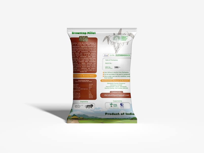 Shirahatti Browntop Millet - Nutrient-Rich, Gluten-Free Superfood view 2