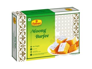 Haldiram's Moong Burfee Packed Sweets - 250 Gm - Pack of 2