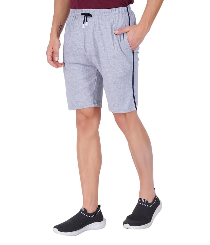 Wemyc Men’s Casual Leisure Shorts for Men | Cotton Blend | Soft, Breathable, Lightweight Gym Running Home Shorts with Pockets