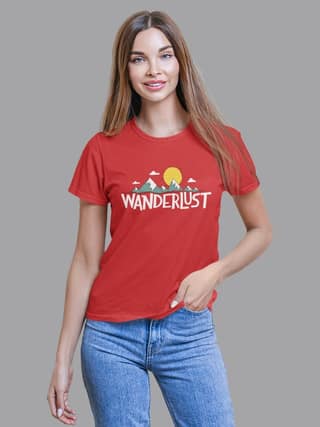 Cotton Pink Graphic Casual T-Shirt