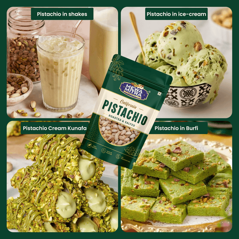 MewaMitra California Pistachios 250g | Roasted & Salted Pista view 6