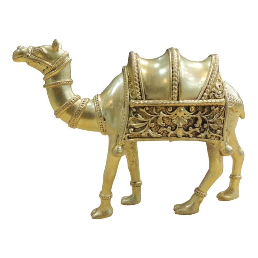 Brass Camel Showpiece Statue for Home Decor & Office Table, Height : 4 Inch (BSMAS1937 C) view 2
