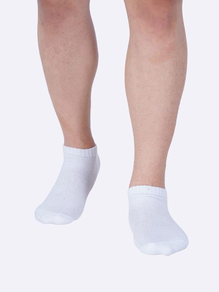 AirGarb Cushioned Low Ankle Socks for Men and Women Made with Cotton & Spandex Pack of 6 - LAP6BL3W3 (Free Size) Multi Color view 6