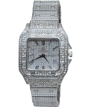 Viser Silver Metal Analog Womens Watch