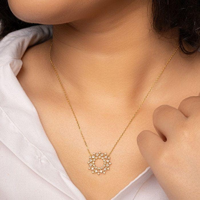 18k Gold Plated Silver Imperial Necklace view 2