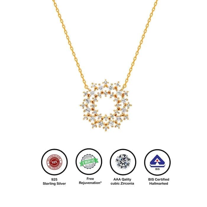18k Gold Plated Silver Imperial Necklace view 6