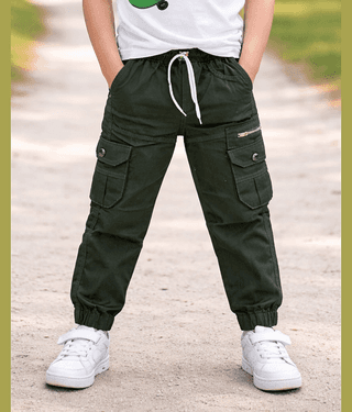 ICONIC ME Pack of 1 Boys Cotton Blend Jeans ( Green )