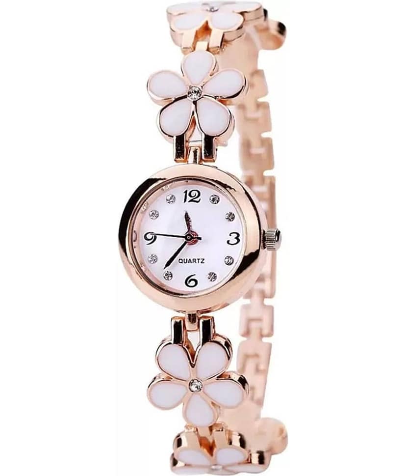 Viser Rose Gold Metal Analog Womens Watch