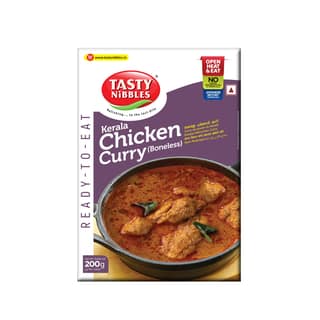 Tasty Nibbles Ready To Eat Kerala Chicken Curry Boneless 200g|No Added Preservatives Using Retort Technology
