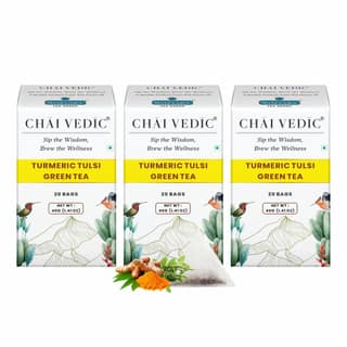 Chai Vedic Tea | Turmeric Tulsi Green Tea | Tea Bags | Tea Powder