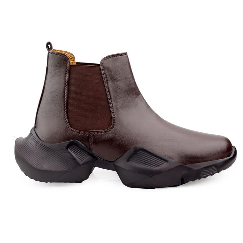 Bxxy's Faux Leather Comfort Wear Premium Chelsea Boots for Men view 6