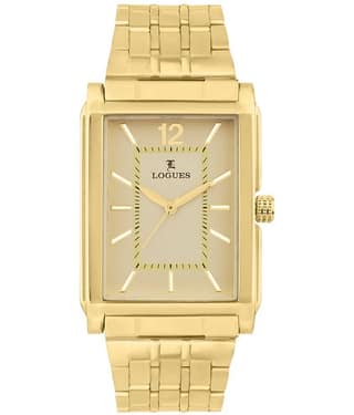 LOGUES WATCHES Analog Gold Dial Men'S Watch | G E 459 Ym-13 | 3 ATM Water Resistant