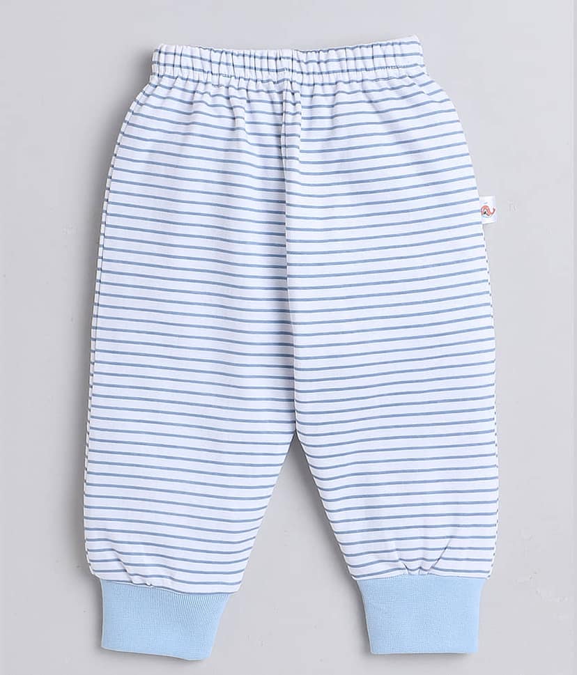 BUMZEE Pack of 4 Baby Boys Cotton Pyjama ( Sky Blue ) view 2