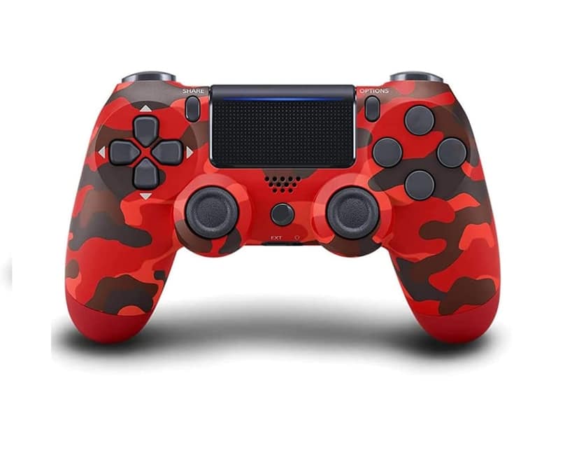 AUSHA Wireless Game Controller for PS4 & PC | Dual Vibration, Audio Jack, Anti-Slip Grip, Rechargeable Battery