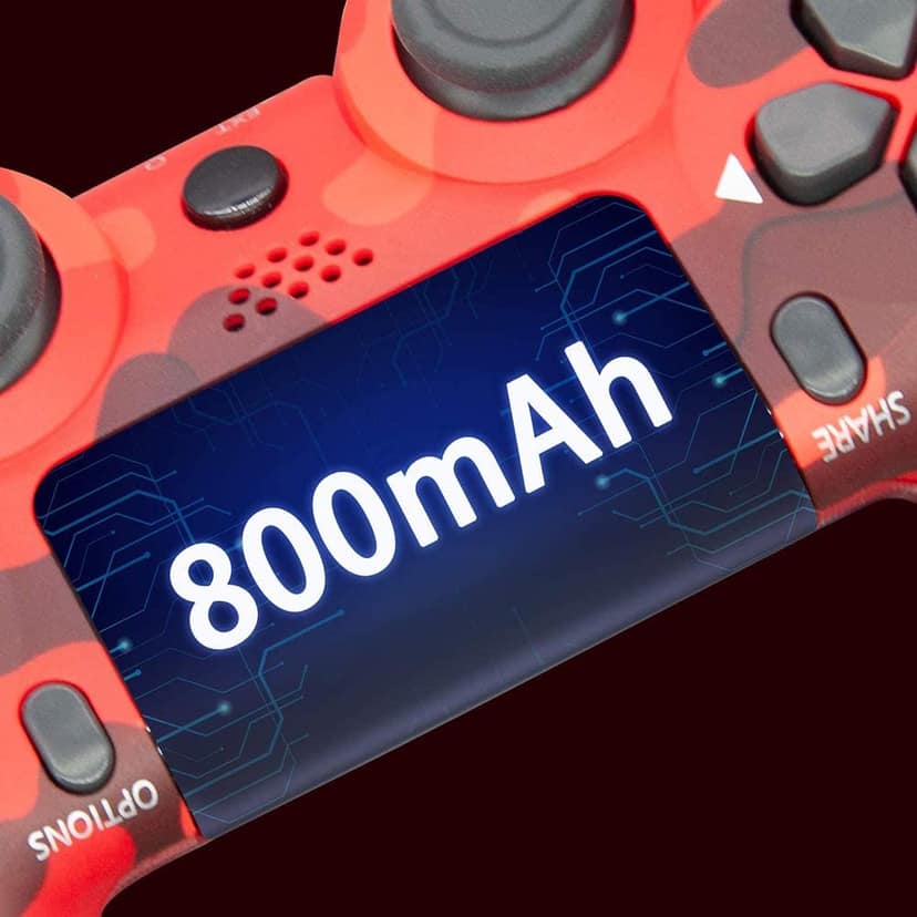 AUSHA Wireless Game Controller for PS4 & PC | Dual Vibration, Audio Jack, Anti-Slip Grip, Rechargeable Battery view 3