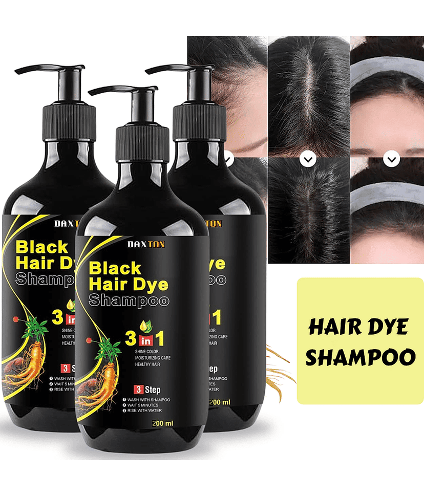 Daxton Natural Permanent Hair Color 600 mL Black