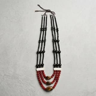 Traditional Garo Multi-Strand Beaded Necklace