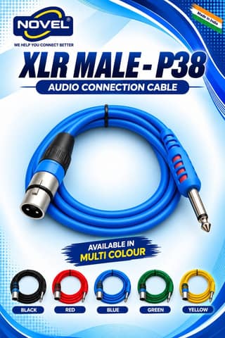 NOVEL P38 - XLR MALE CABLE 3 YARD