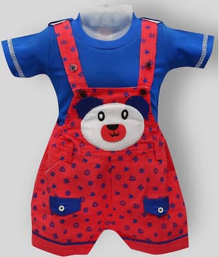 Zadmus Pack of 1 Baby Girls Cotton Bodysuit ( Red )