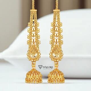Vivastri Top Trending Alloy Gold Plated Jhumki Earrings for Women & Girls [VIVA2437ERG]