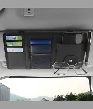 SIAGO Sunglasses Holder for Front Seat Side Black
