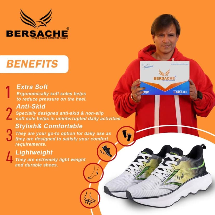 Bersache Premium Sports ,walking,Gym,cricket, Trending Running Shoes For Men's view 2